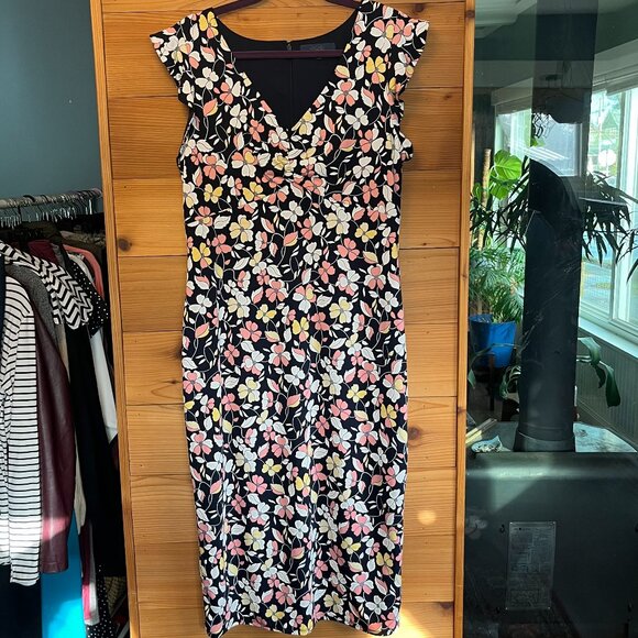 Rachel Roy Floral Dress Below the Knee Bodycon - Picture 3 of 7